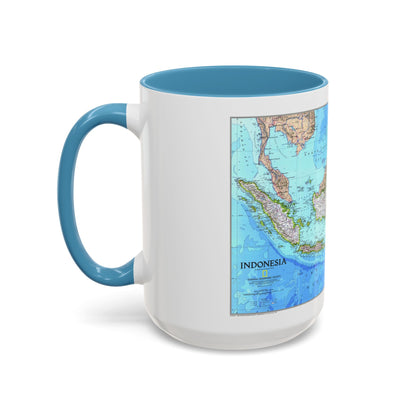 Indonesia 1 (1996) (Map) Accent Coffee Mug