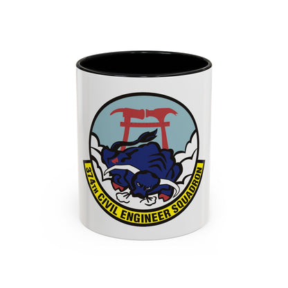 374 Civil Engineer Squadron PACAF (U.S. Air Force) Accent Coffee Mug