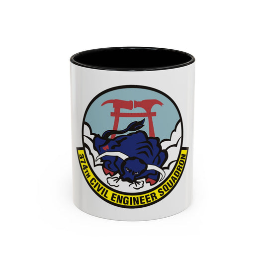 374 Civil Engineer Squadron PACAF (U.S. Air Force) Accent Coffee Mug