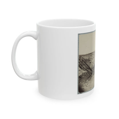 Variety Of Barricades In Use Near Petersburg, Virginia (U.S. Civil War) White Coffee Mug