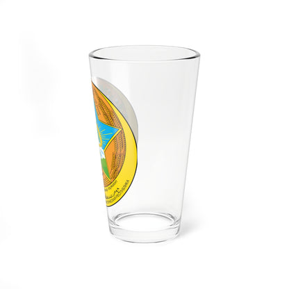 The coat of arms of the Tajik SSR 04.1929-24.02.1931 (Tajikistan) (Coat of Arms) Pint Glass 16oz