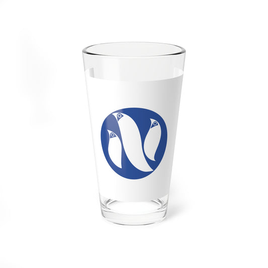 Flag of Ogasawara Tokyo (Japan) Pint Glass 16oz