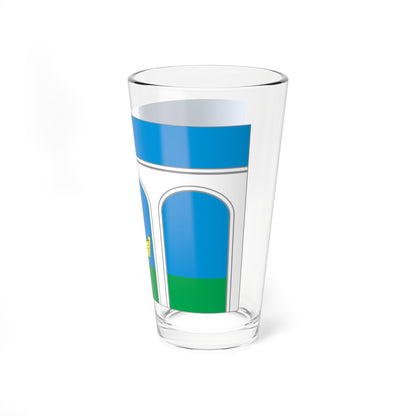 Flag of Mytishchi City Moscow Oblast (Russia) Pint Glass 16oz