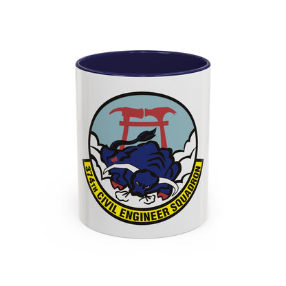 374 Civil Engineer Squadron PACAF (U.S. Air Force) Accent Coffee Mug