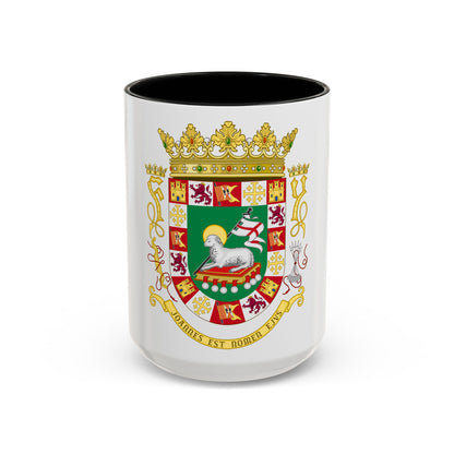 Coat of arms of the Commonwealth of Puerto Rico 2 - Accent Coffee Mug