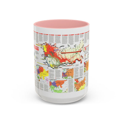 Russia - Soviet Union 2 (1990) (Map) Accent Coffee Mug