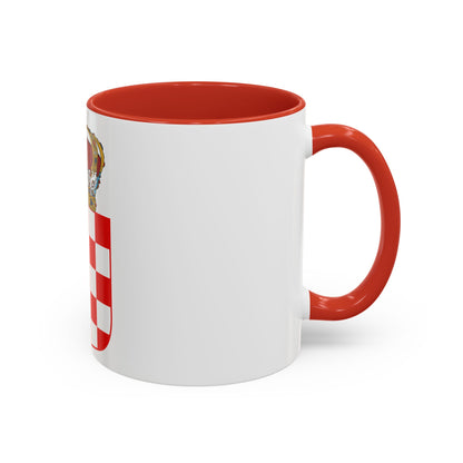 Coat of Arms of the Banate of Croatia - Accent Coffee Mug