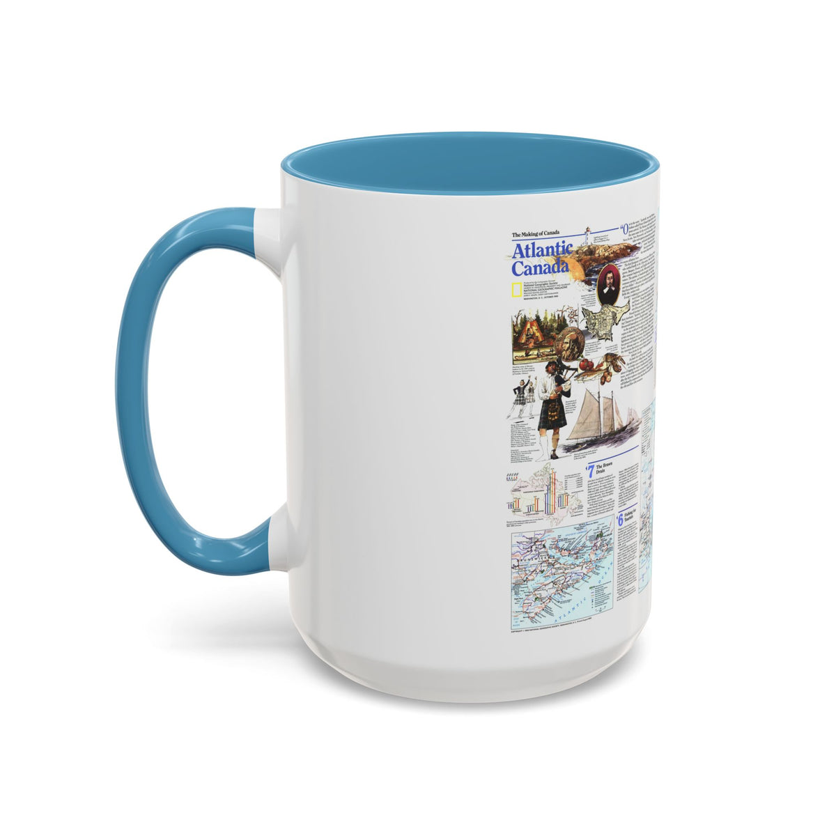 Canada - Atlantic 2 (1993) (Map) Accent Coffee Mug