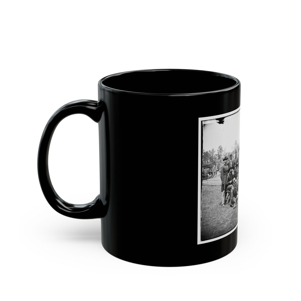 Fair Oaks, Va., Vicinity. Brigade Officers Of The Horse Artillery Commanded By Lt. Col. William Hays (U.S. Civil War) Black Coffee Mug