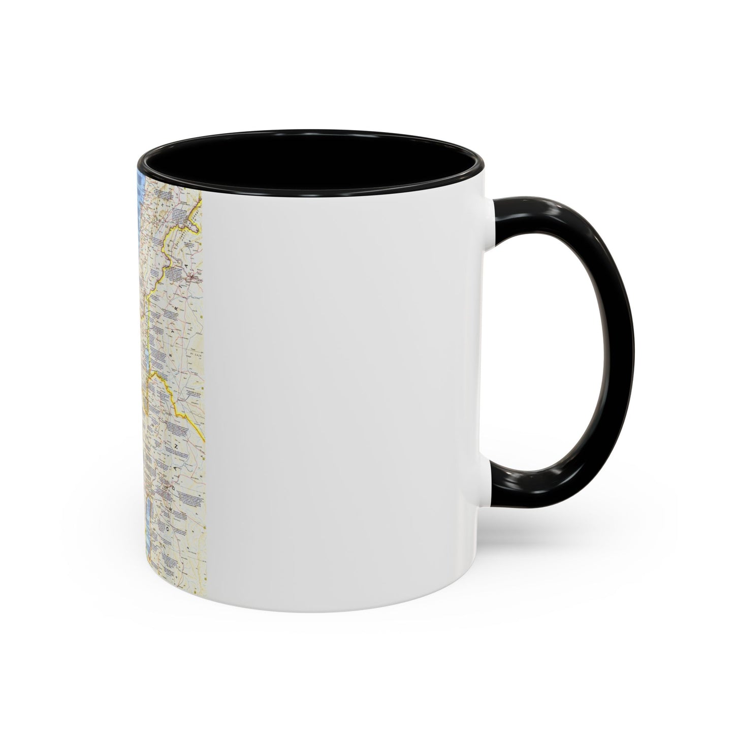 Middle East - Holy Land Today (1963) (Map) Accent Coffee Mug