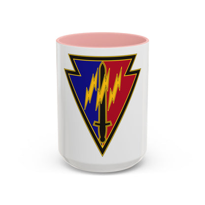 219 Engineer Brigade (U.S. Army) Accent Coffee Mug