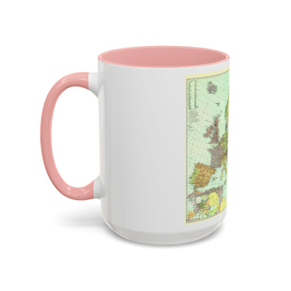 Europe and the Near East (1929) (Map) Accent Coffee Mug