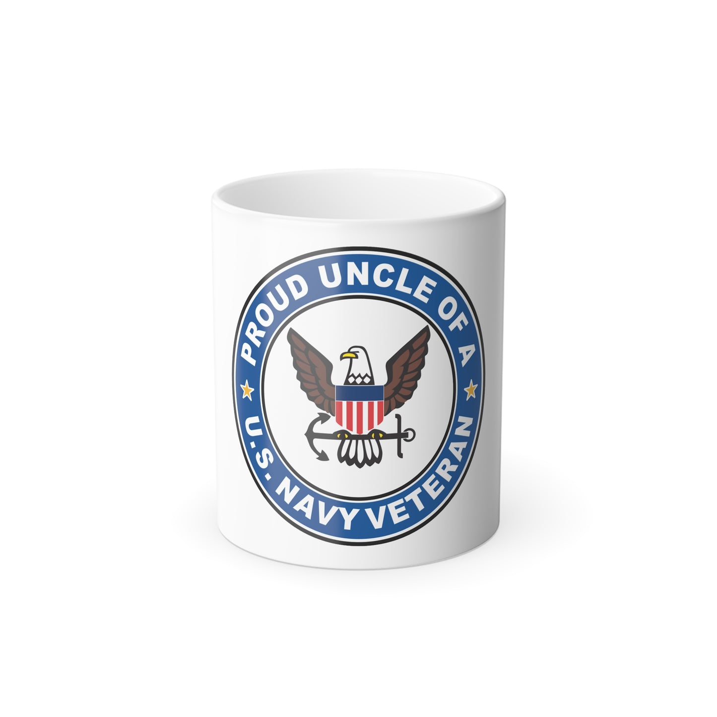 US Navy Veteran Proud Uncle (U.S. Navy) Color Changing Mug 11oz