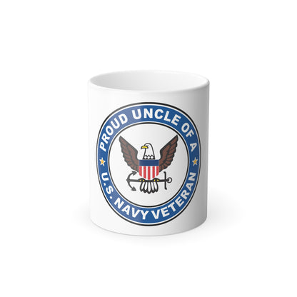 US Navy Veteran Proud Uncle (U.S. Navy) Color Changing Mug 11oz