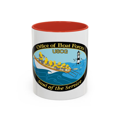 USCG Office of Boat Forces (U.S. Coast Guard) Accent Coffee Mug