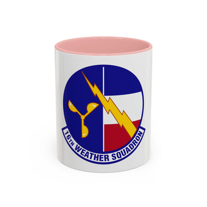 16 Weather Squadron AFWA (U.S. Air Force) Accent Coffee Mug