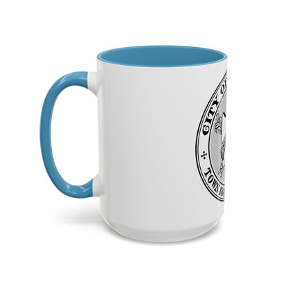 Seal of Chicopee Massachusetts - Accent Coffee Mug