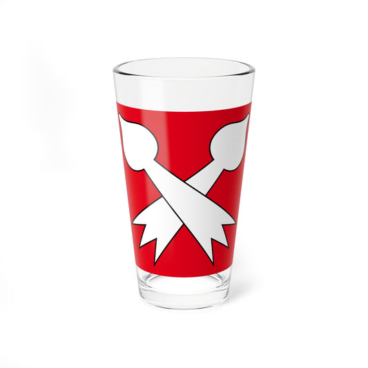 CHE Bottmingen Flag (Switzerland) Pint Glass 16oz