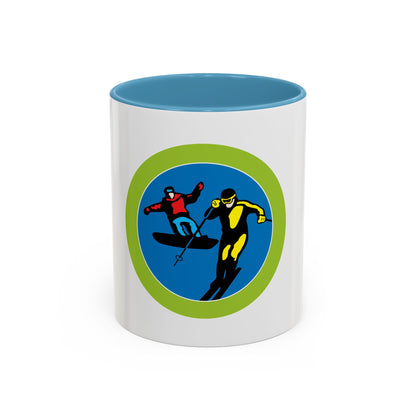 Snow Sports (Boy Scout Merit Badge) Accent Coffee Mug