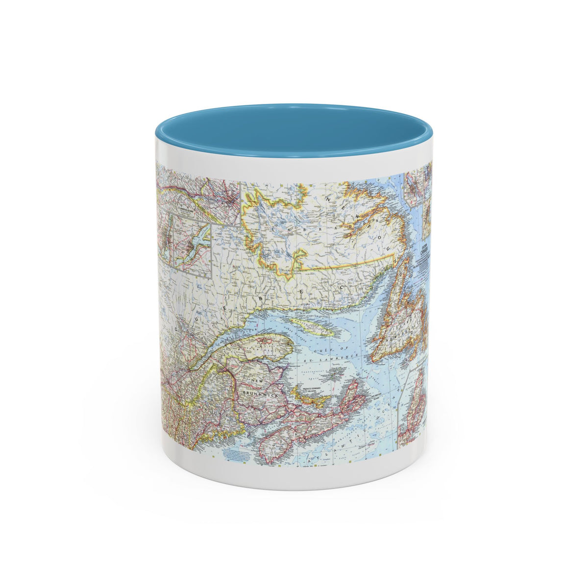 Canada - Eastern (1967) (Map) Accent Coffee Mug