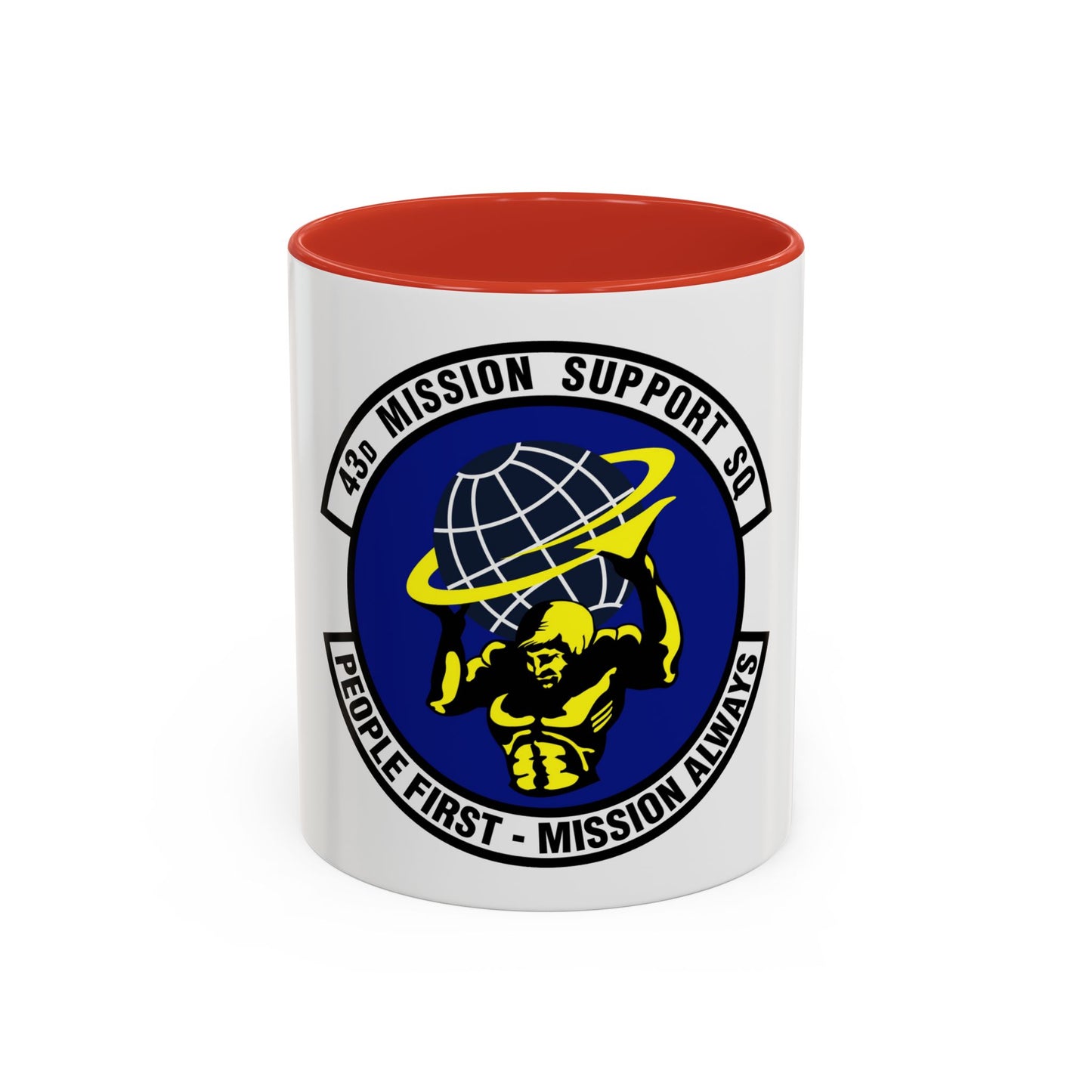 43d Mission Support Squadron (U.S. Air Force) Accent Coffee Mug