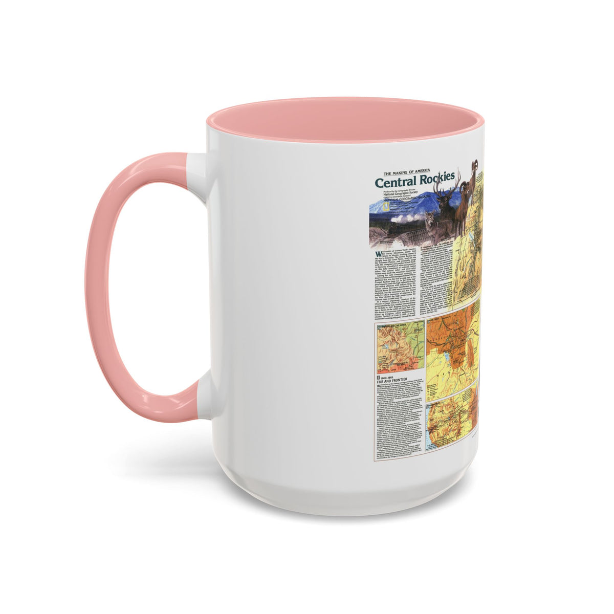 USA - Central Rockies 2 (1984) (Map) Accent Coffee Mug