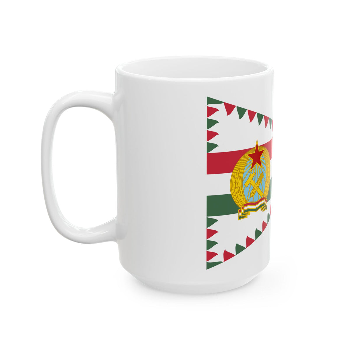 Senior Commanders Pennant of Hungary 1950-1955 (Hungary) White Coffee Mug