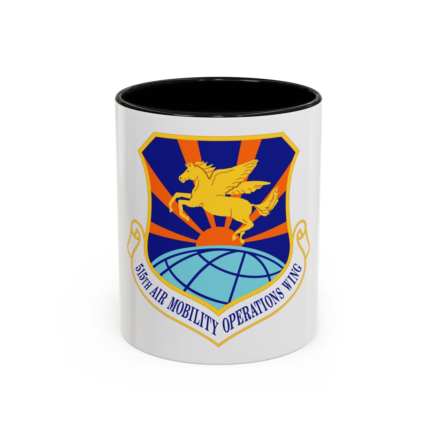 515 Air Mobility Operations Wing AMC (U.S. Air Force) Accent Coffee Mug