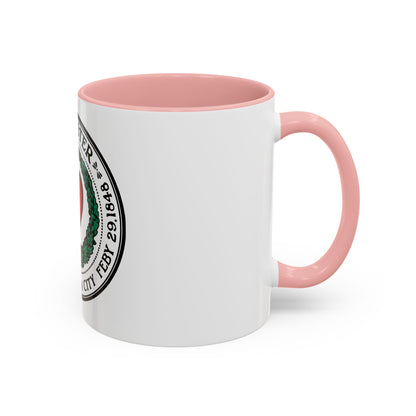 Seal of Worcester Massachusetts - Accent Coffee Mug