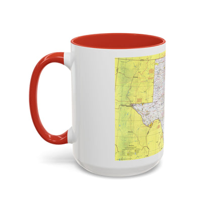 USA - South Central States 1 (1974) (Map) Accent Coffee Mug