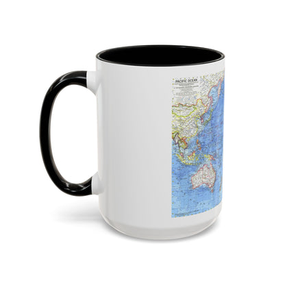 Pacific Ocean (1969) (Map) Accent Coffee Mug
