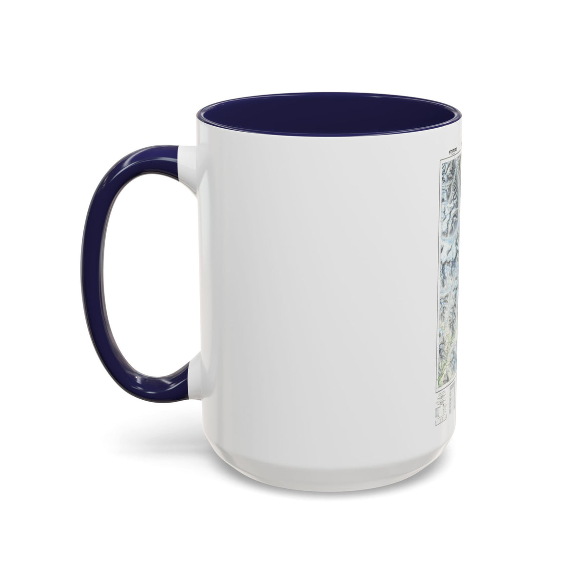 Mount Everest (1988) (Map) Accent Coffee Mug