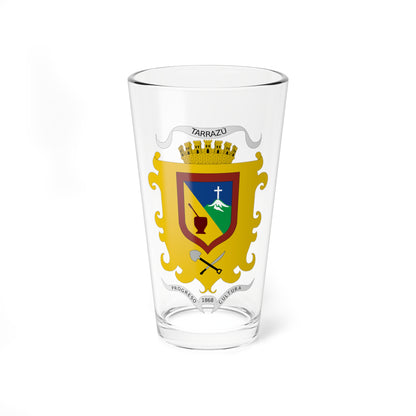 Escudo Tarrazú (Costa Rica) (Coat of Arms) Pint Glass 16oz
