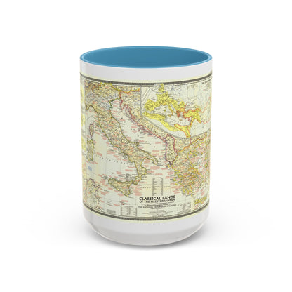 Mediterranean - Classical Lands (1949) (Map) Accent Coffee Mug
