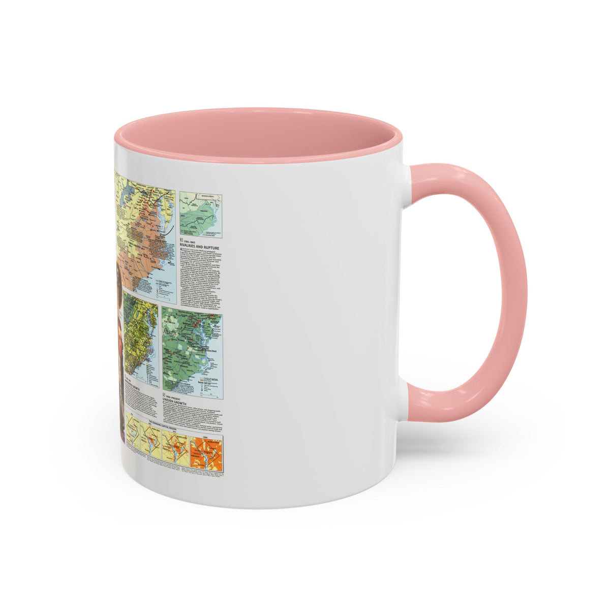 USA - Tidewater and Environs 2 (1988) (Map) Accent Coffee Mug