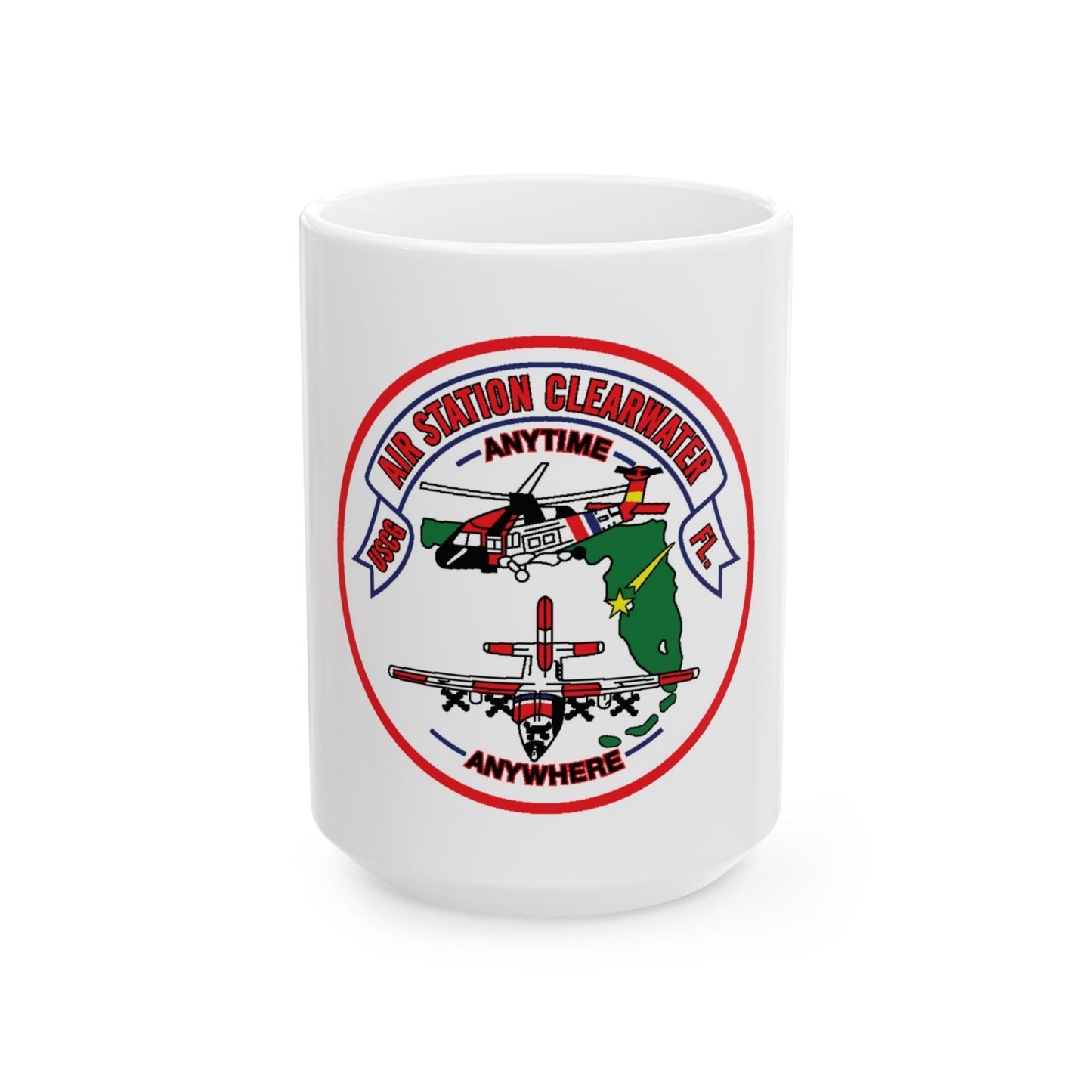 USCG Air Station Clearwater FL (U.S. Coast Guard) White Coffee Mug