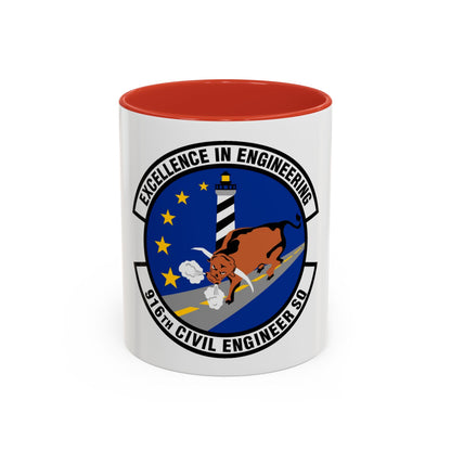 916th Civil Engineer Squadron (U.S. Air Force) Accent Coffee Mug