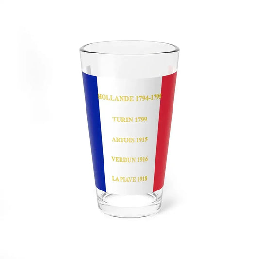 107e regiment dinfanterie France-drapeau (France) Pint Glass 16oz 16oz - Go Mug Yourself