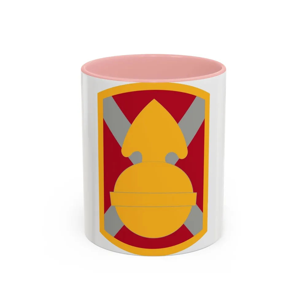 107th Artillery Brigade (U.S. Army) Accent Coffee Mug-11oz-Pink-Go Mug Yourself