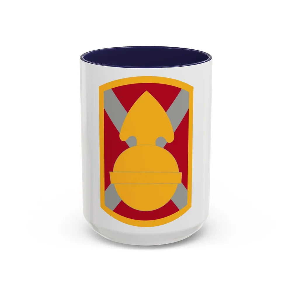 107th Artillery Brigade (U.S. Army) Accent Coffee Mug-15oz-Navy-Go Mug Yourself