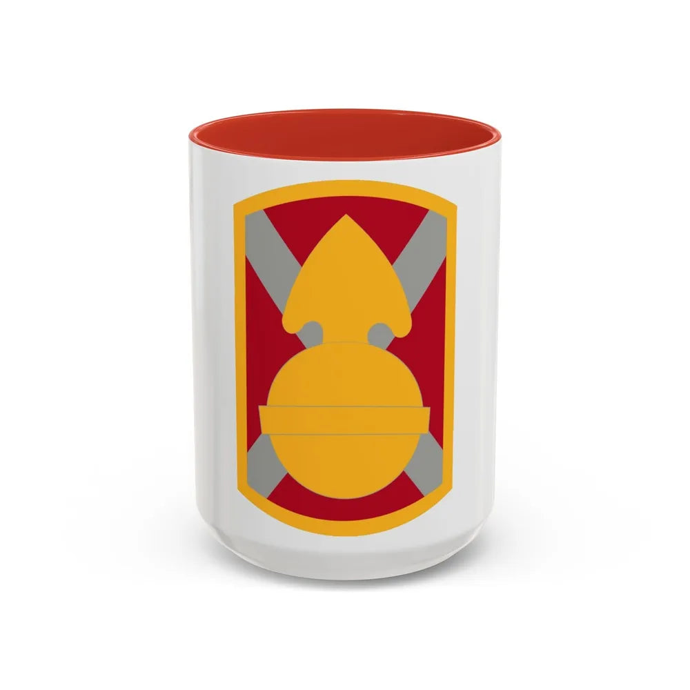 107th Artillery Brigade (U.S. Army) Accent Coffee Mug-15oz-Red-Go Mug Yourself