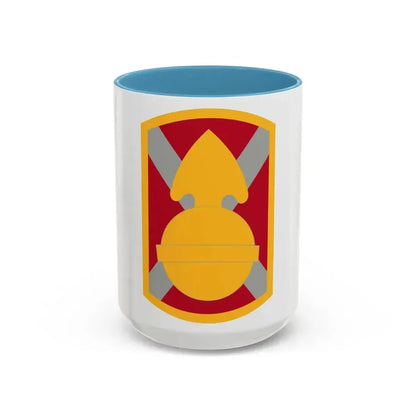 107th Artillery Brigade (U.S. Army) Accent Coffee Mug 15oz Light Blue - Go Mug Yourself
