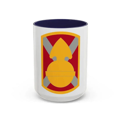107th Artillery Brigade (U.S. Army) Accent Coffee Mug 15oz Navy - Go Mug Yourself