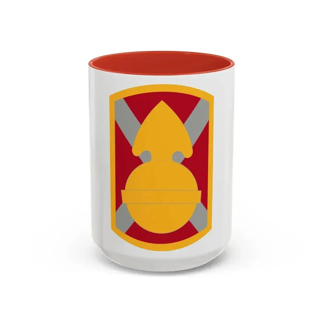 107th Artillery Brigade (U.S. Army) Accent Coffee Mug 15oz Red - Go Mug Yourself