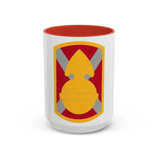 107th Artillery Brigade (U.S. Army) Accent Coffee Mug 15oz Red - Go Mug Yourself