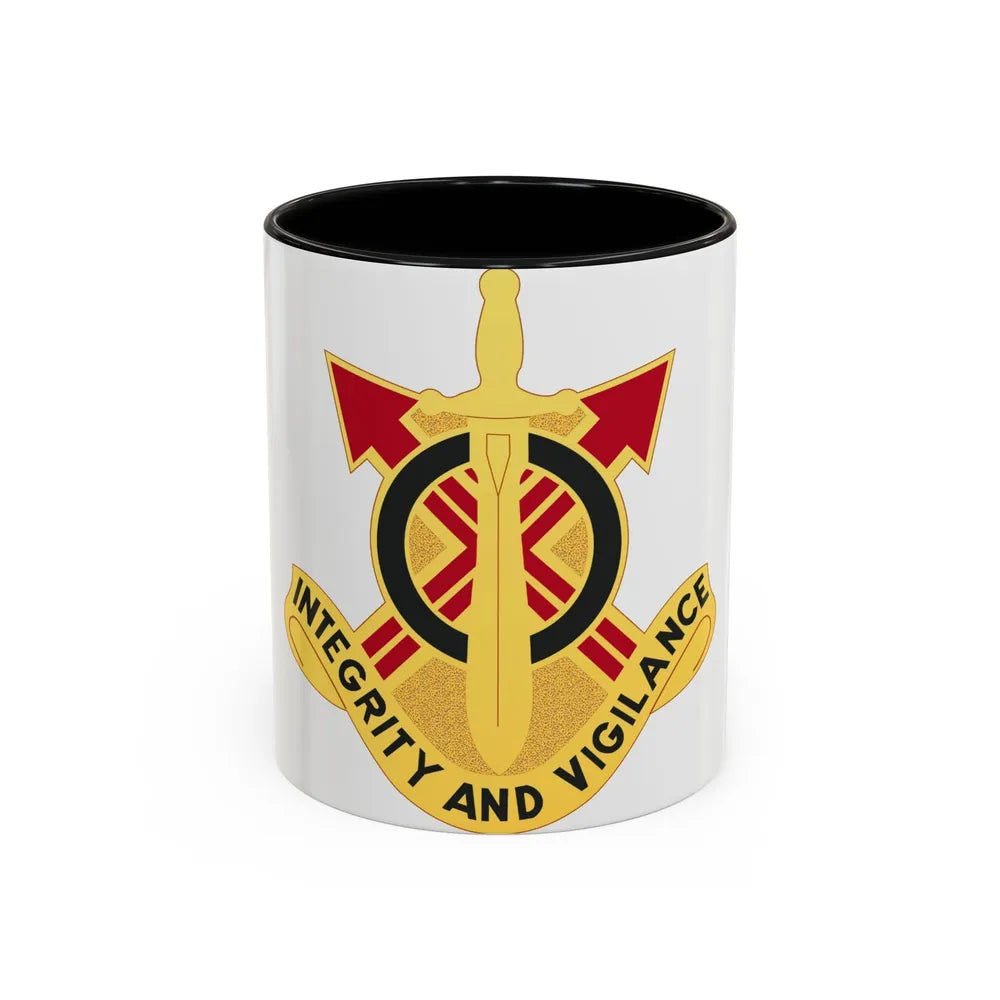 107th Artillery Group (U.S. Army) Accent Coffee Mug-11oz-Black-Go Mug Yourself