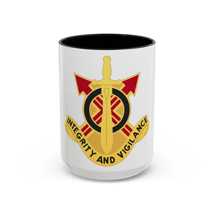 107th Artillery Group (U.S. Army) Accent Coffee Mug-15oz-Black-Go Mug Yourself