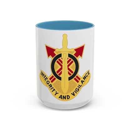 107th Artillery Group (U.S. Army) Accent Coffee Mug-15oz-Light Blue-Go Mug Yourself