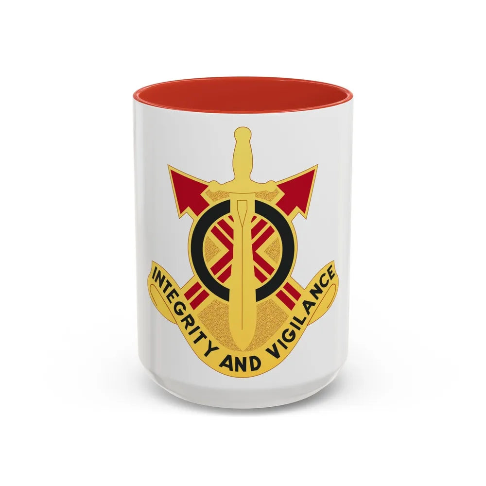 107th Artillery Group (U.S. Army) Accent Coffee Mug-11oz-Light Blue-Go Mug Yourself