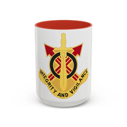 107th Artillery Group (U.S. Army) Accent Coffee Mug-11oz-Light Blue-Go Mug Yourself